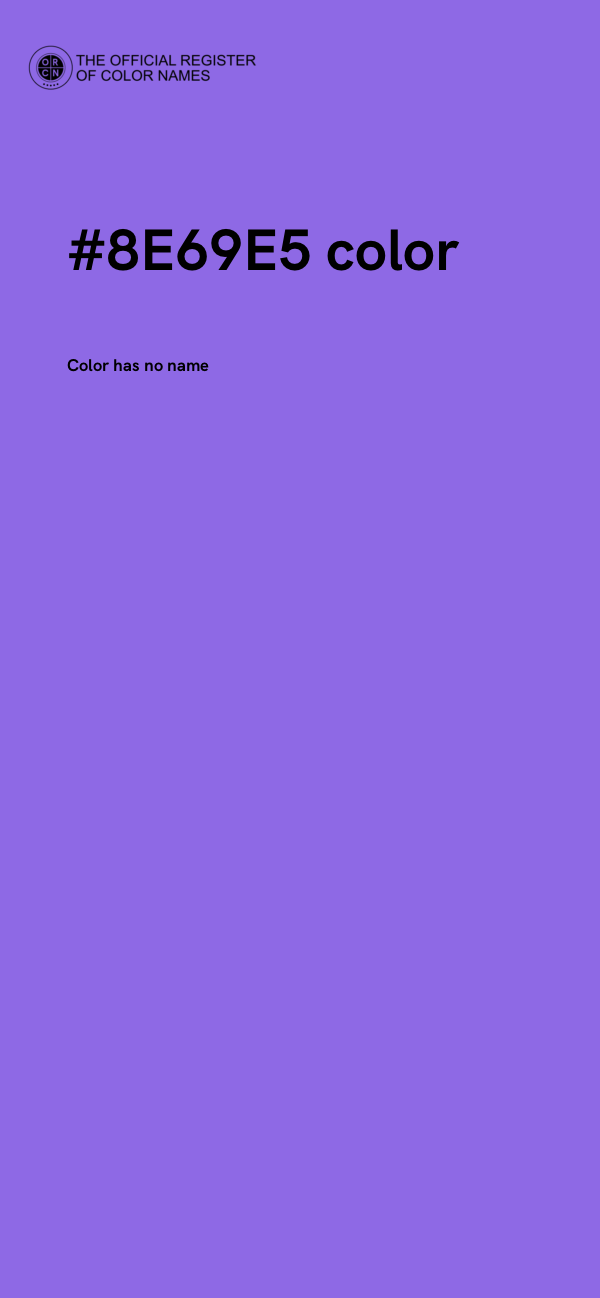 #8E69E5 color image