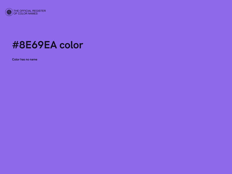 #8E69EA color image