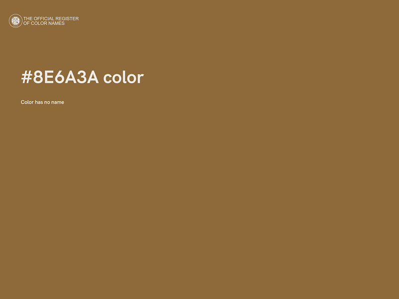 #8E6A3A color image