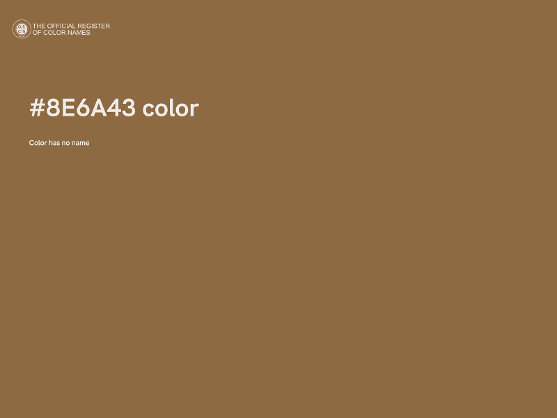 #8E6A43 color image