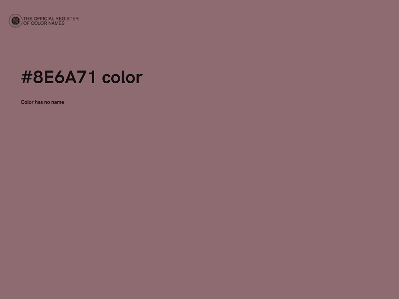 #8E6A71 color image