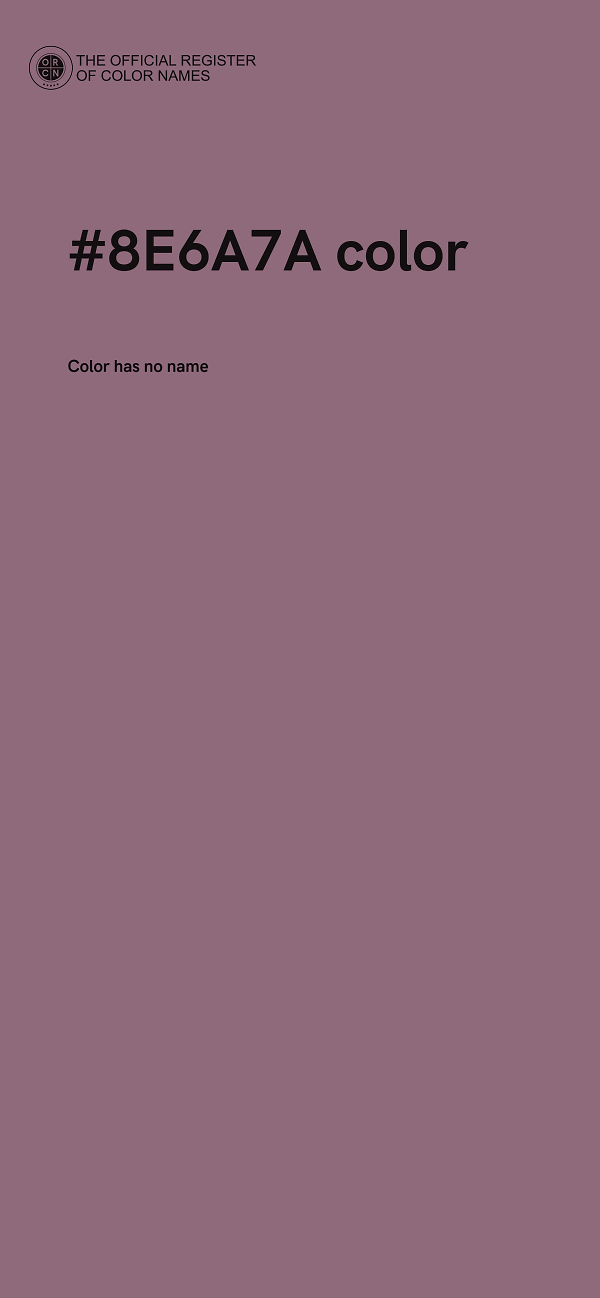 #8E6A7A color image