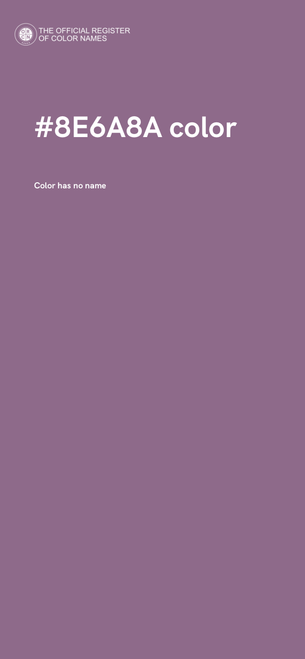 #8E6A8A color image
