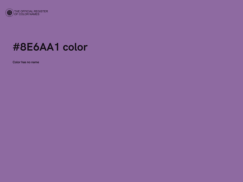 #8E6AA1 color image