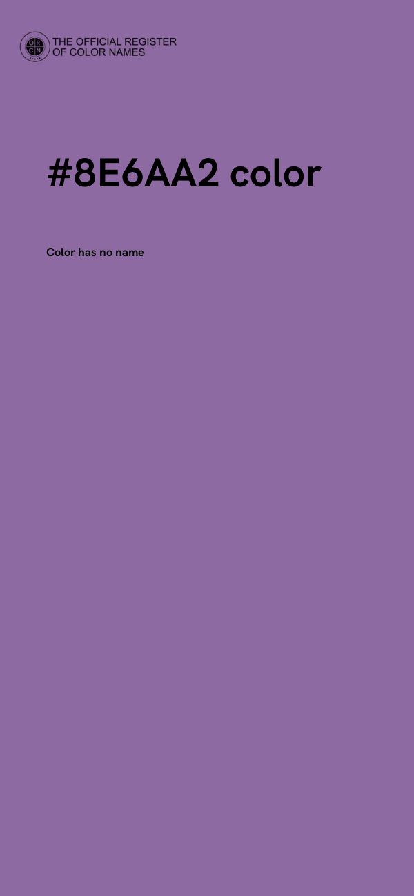 #8E6AA2 color image
