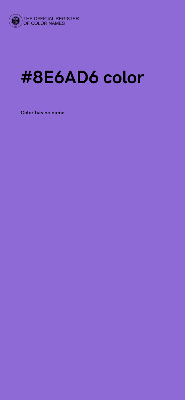 #8E6AD6 color image