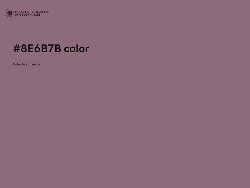 #8E6B7B color image