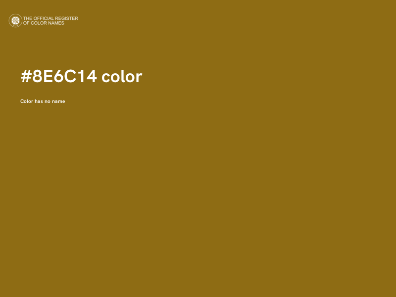 #8E6C14 color image