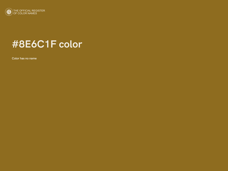 #8E6C1F color image