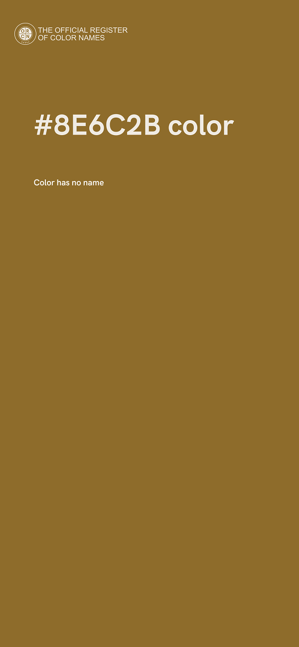 #8E6C2B color image