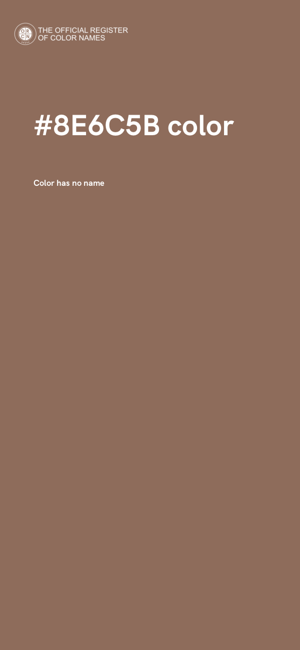 #8E6C5B color image