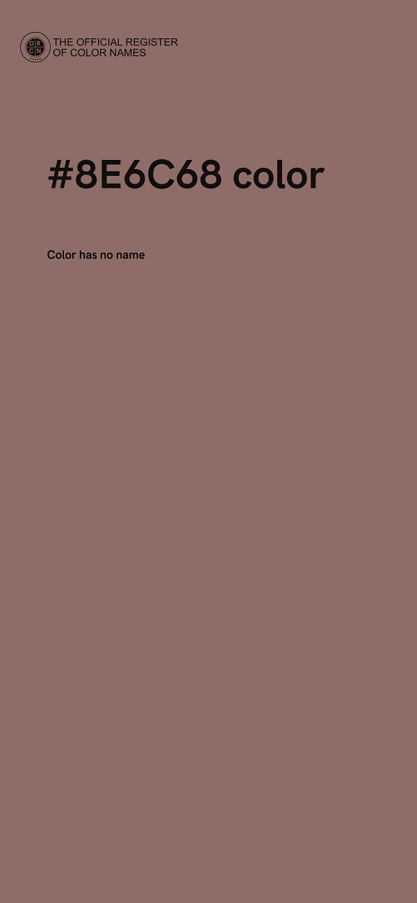 #8E6C68 color image