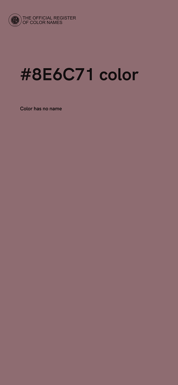 #8E6C71 color image