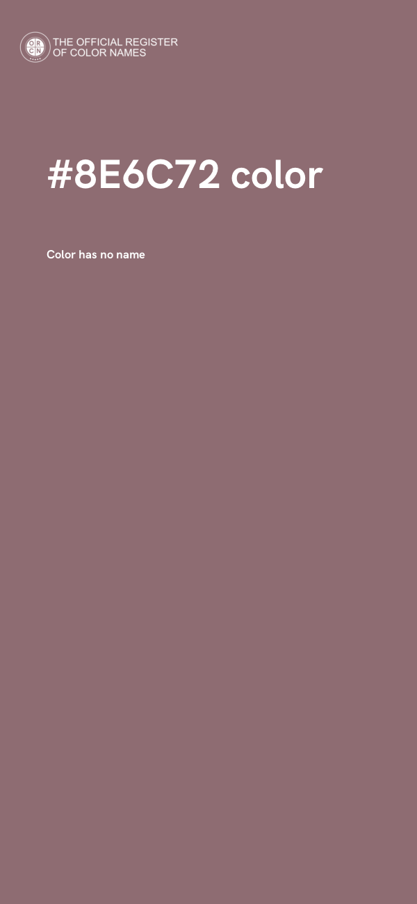 #8E6C72 color image