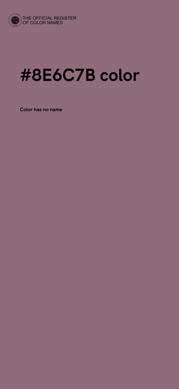 #8E6C7B color image