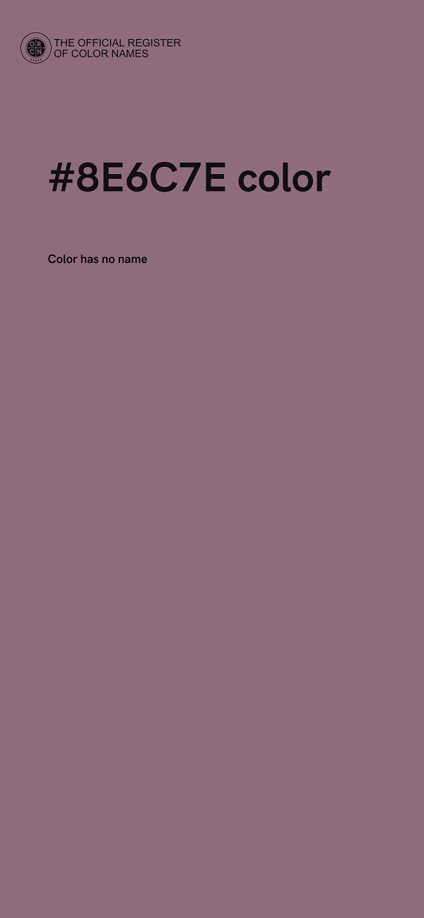 #8E6C7E color image