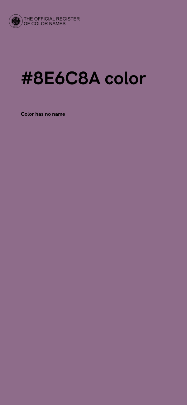 #8E6C8A color image