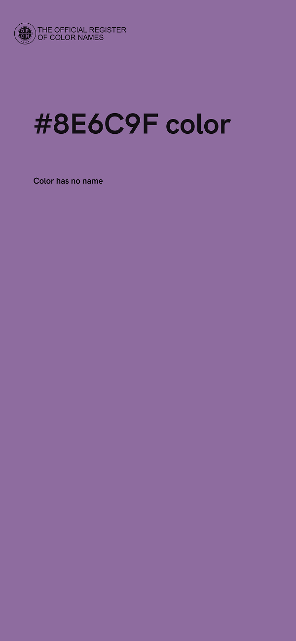 #8E6C9F color image