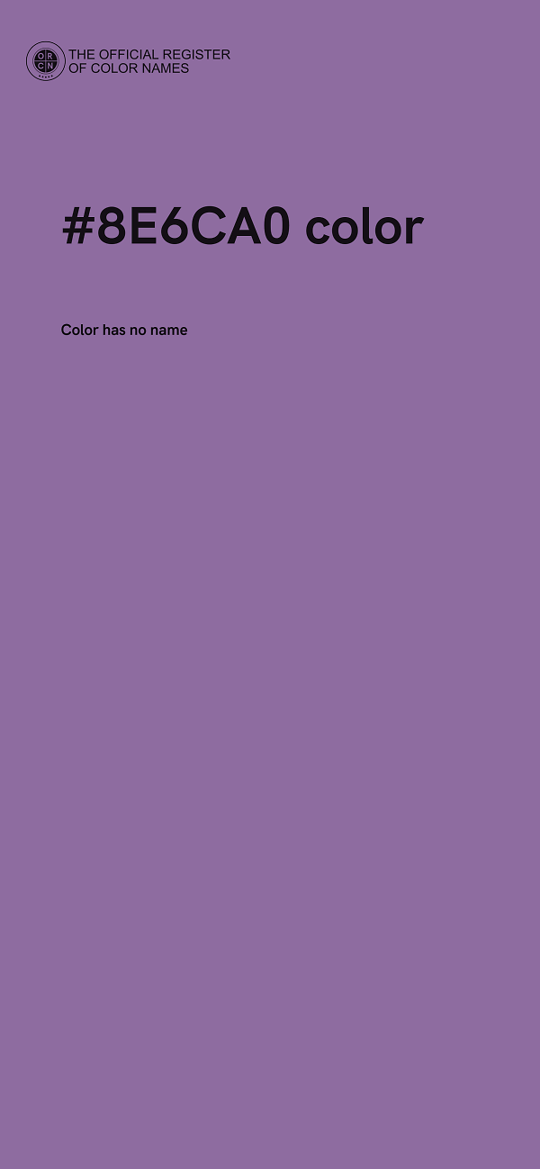 #8E6CA0 color image