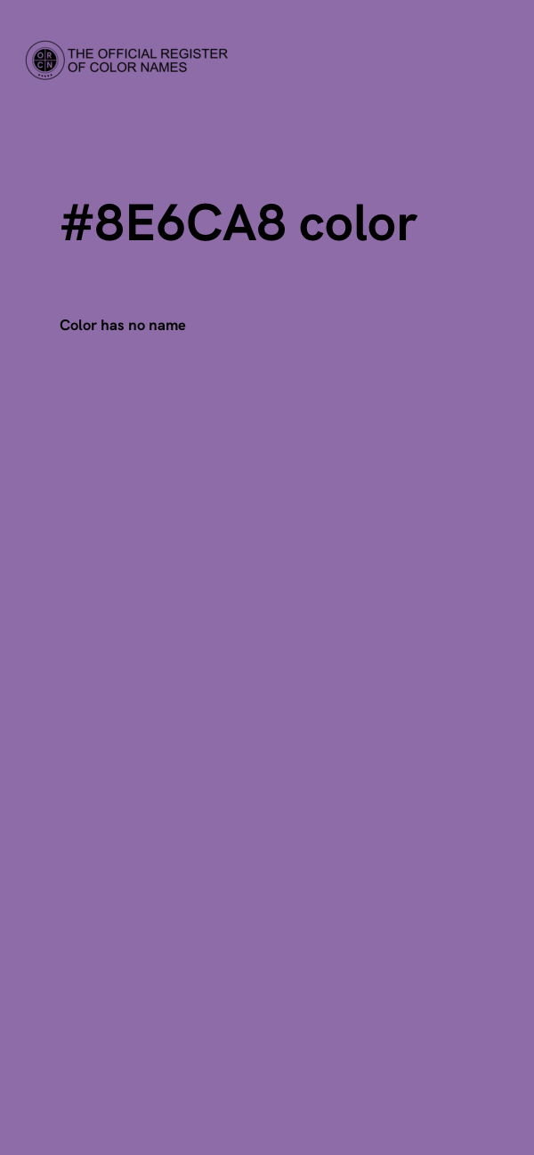 #8E6CA8 color image