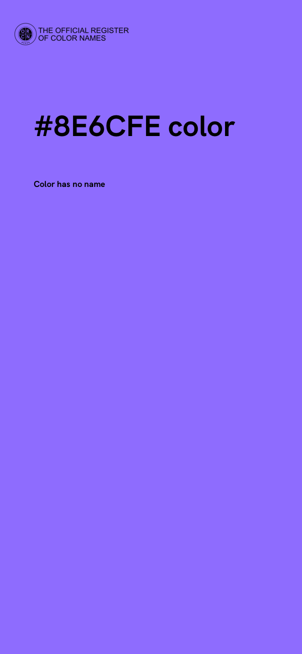 #8E6CFE color image