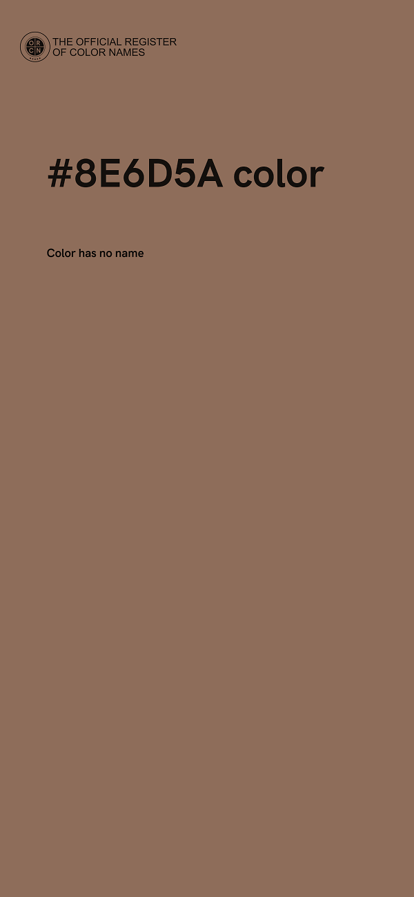 #8E6D5A color image