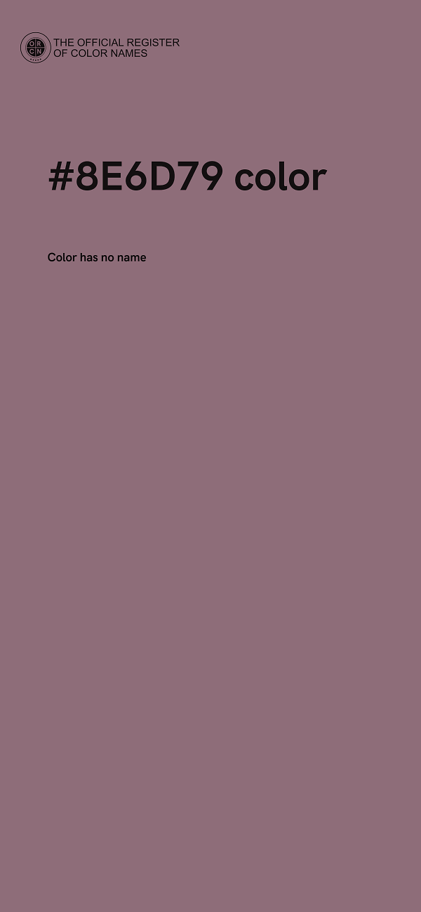 #8E6D79 color image
