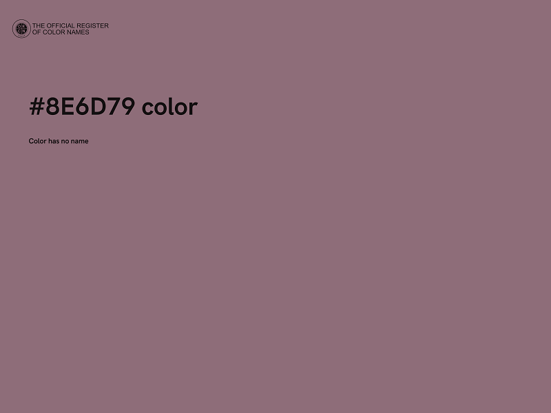 #8E6D79 color image