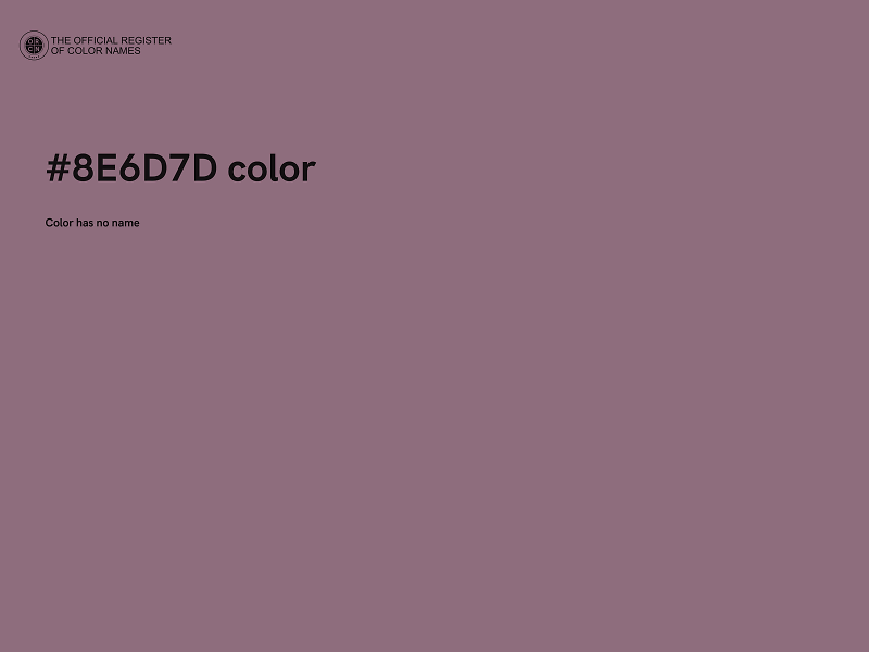 #8E6D7D color image