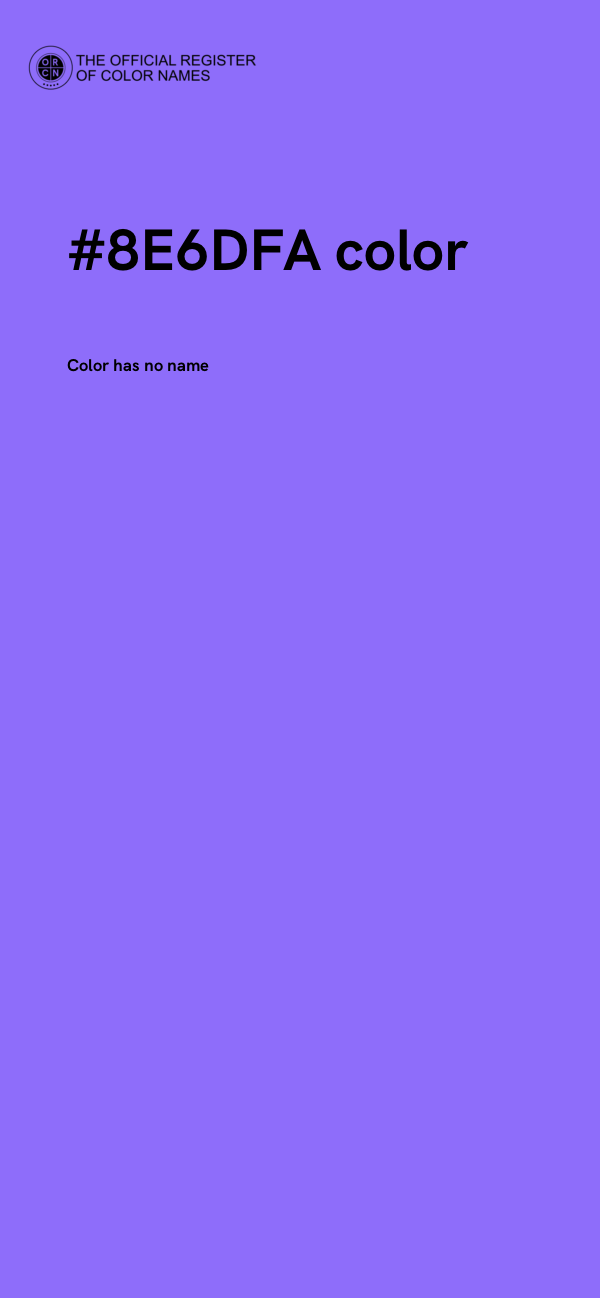 #8E6DFA color image