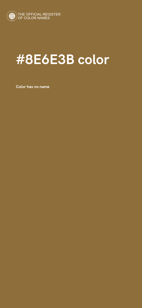#8E6E3B color image