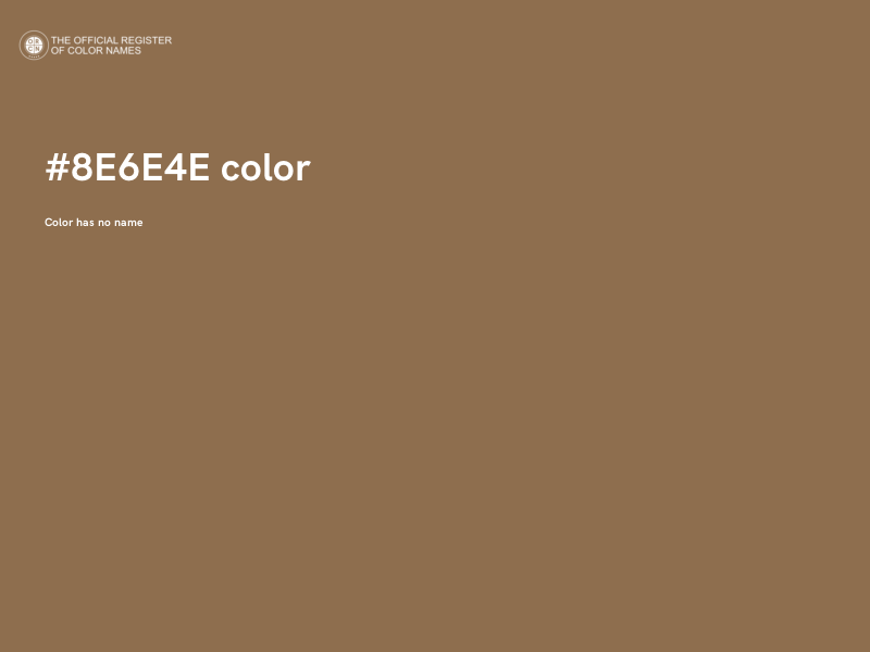 #8E6E4E color image