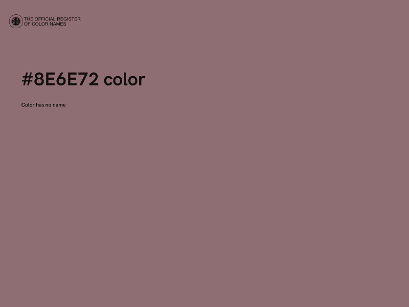 #8E6E72 color image