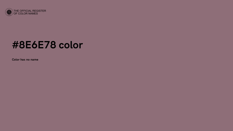 #8E6E78 color image