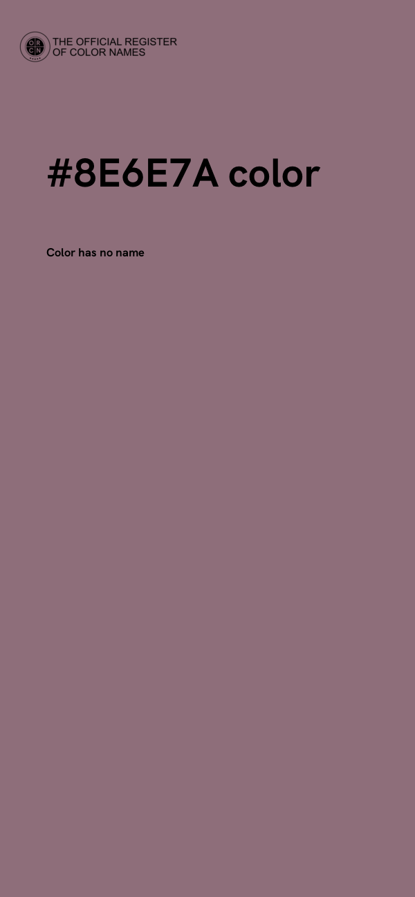 #8E6E7A color image