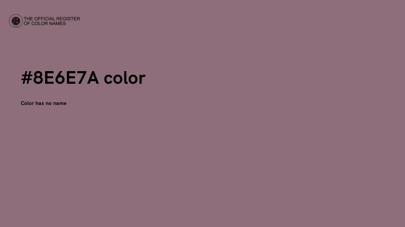 #8E6E7A color image