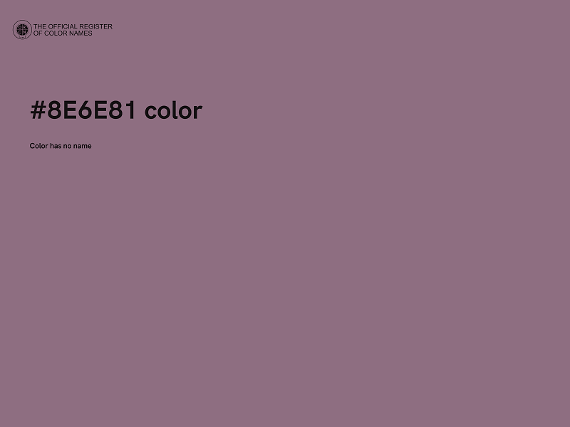 #8E6E81 color image