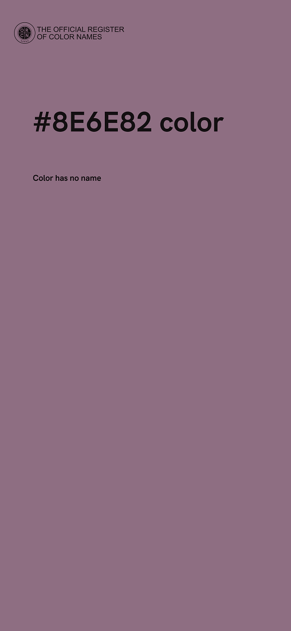 #8E6E82 color image