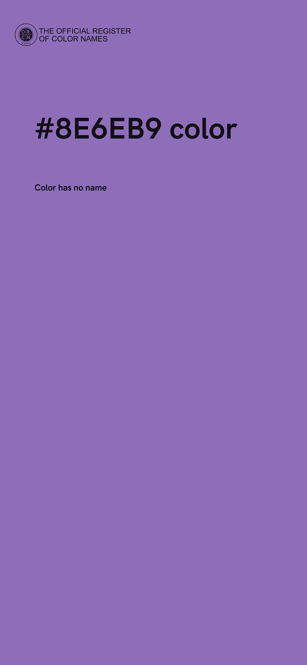 #8E6EB9 color image