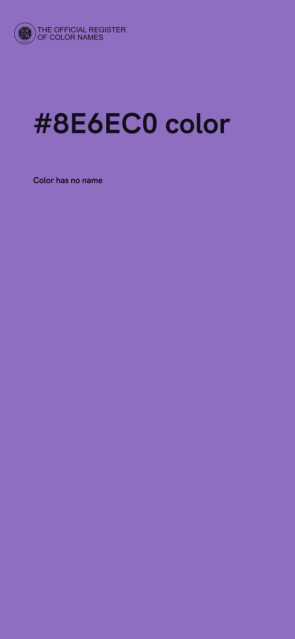 #8E6EC0 color image