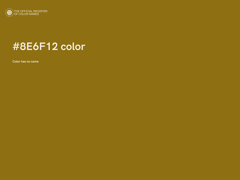 #8E6F12 color image