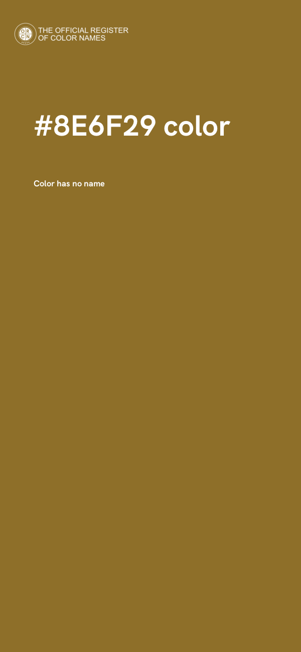 #8E6F29 color image