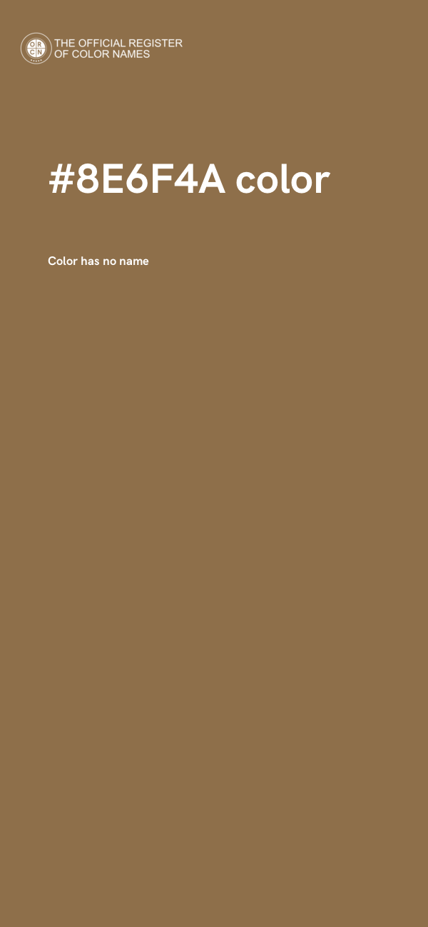 #8E6F4A color image