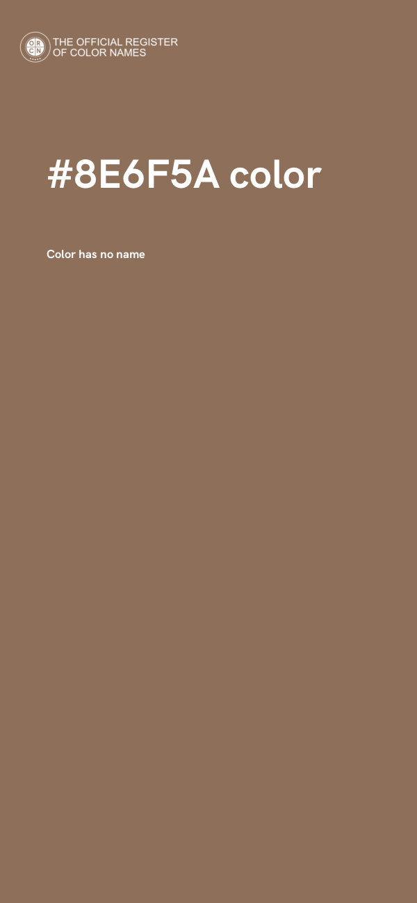#8E6F5A color image
