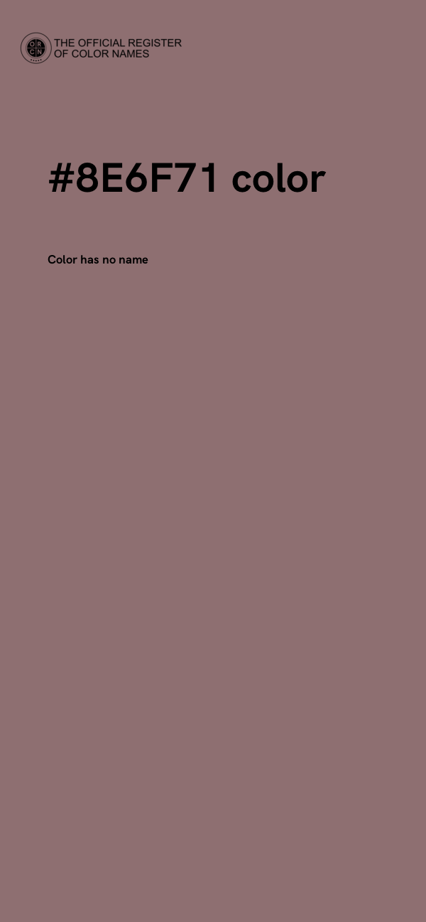#8E6F71 color image