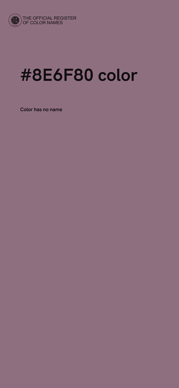 #8E6F80 color image