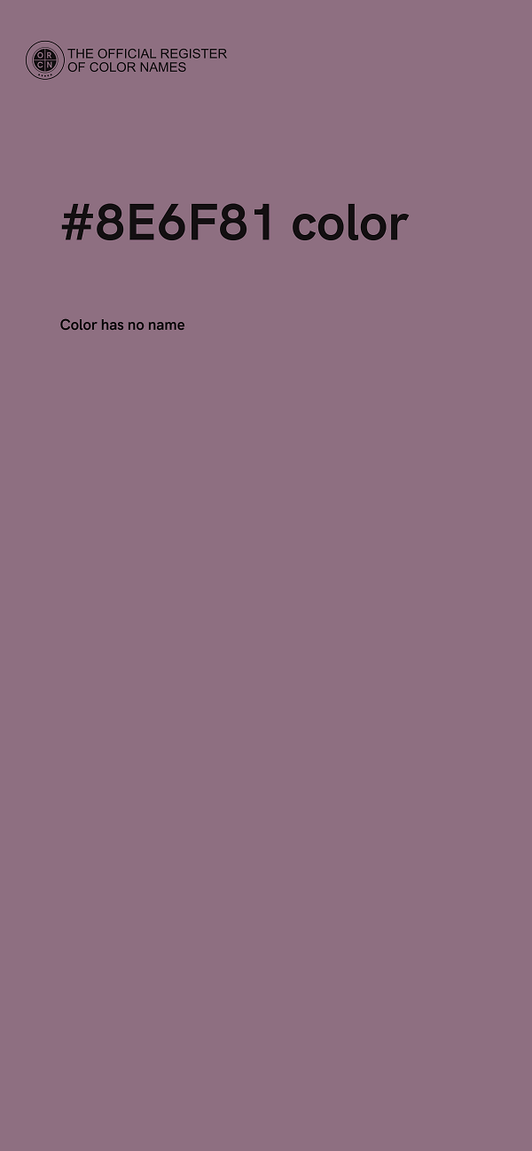 #8E6F81 color image