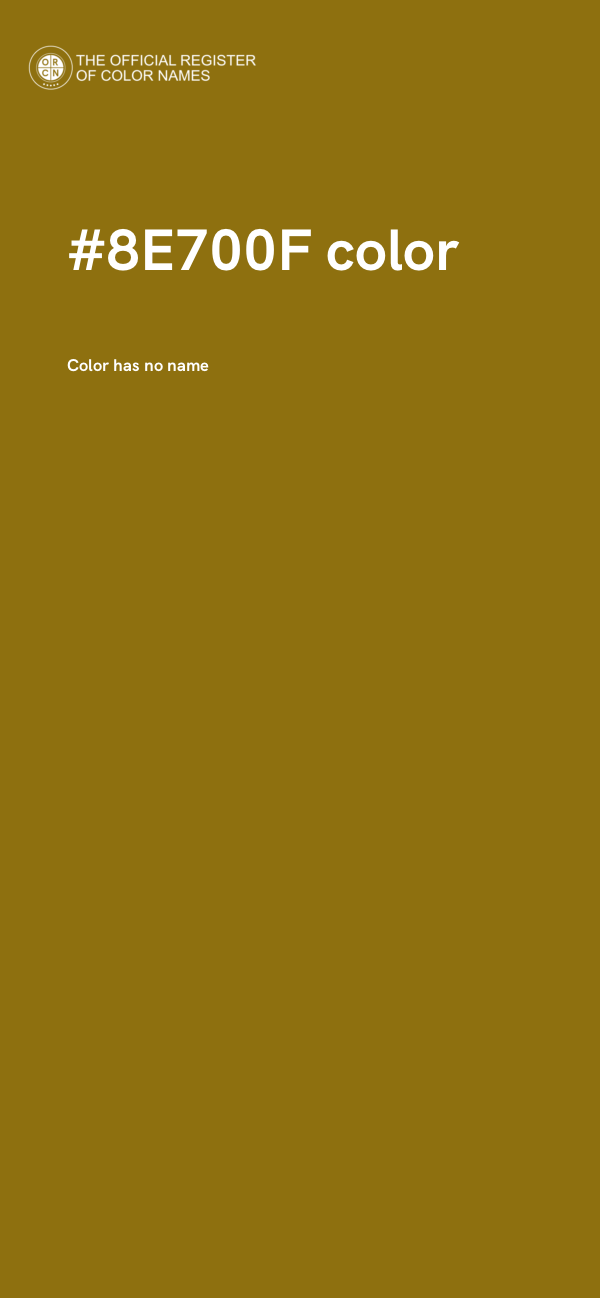 #8E700F color image