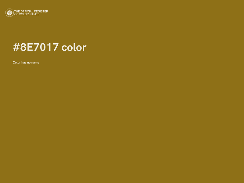 #8E7017 color image