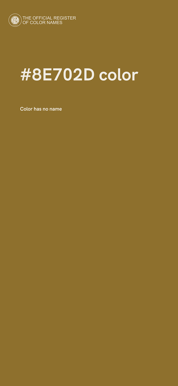 #8E702D color image